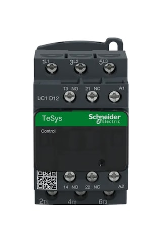 Schneider Electric Tesys D Lc1D12M7 1Na+1Nk 5.5Kw 3P 12A 220Vac Güç Kontaktörü