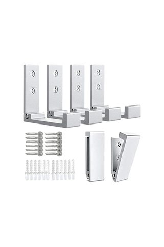 Katlanır Mont Askıları 6'lı Paket Alüminyum Alaşımlı Ağır Hizmet Tipi B Diğer