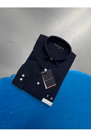 Tommy Hilfiger Erkek Yazlık Spor Gömlek Lacivert