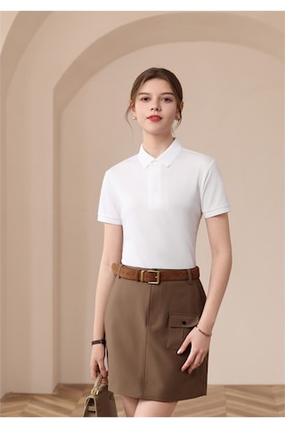 New Performance Premium Polo T-shirt %53,8 Polyester %37,2 Pamuk %2,5 Spandex %2,0 Asetat %1,7 Bakır Amonyak %1,5 Dut İpeği %1,3 Keten Beyaz