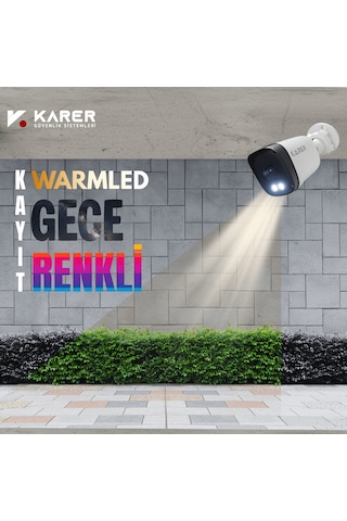 8'li 5mp Ip Güvenlik Kamera Seti-gece Renkli Görüntü-su Geçirmez Dış Mekan-sesli Kayıt -ultra Hd