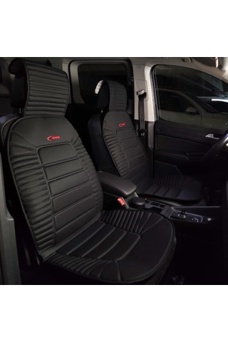 2'li Koltuk Kılıfı Set Minder Siyah-siyah