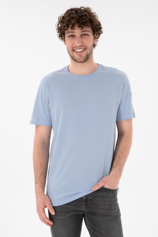 U.S. Polo Assn. Erkek Regular Fit Bisiklet Yaka Açık Mavi Basic Tişört 50305985-VR003