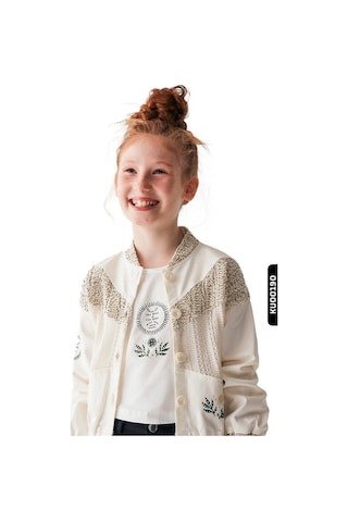 Xo Kids Kız Çocuk Bluz 8-14 Yaş 36401 Ekru