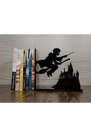 Harry Potter Silüetli Plastik Kitap Tutucu 3d Baskı Dekoratif Kitaplık Organizer
