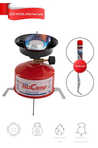 İksa Mocamp Kamp Ocağı Gazlı Kamp Ocağı - Kırmızı