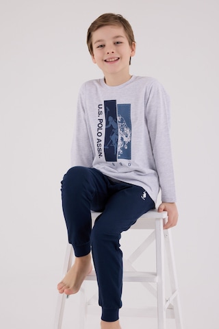 U.S. Polo Assn. U.s. Polo Assn Erkek Çocuk Gri Pijama Takımı Us2206-c-v1