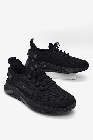 Tonny Black Esnek Konforlu Rahat Kalıp Spor Ayakkabı Unisex Siyah Ayakkabı Tbtklc040