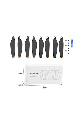 DJI Mavic Mini 3 PRO OEM Pervane 4'Lü Full Set DJI Mavic Mini 3 PRO OEM Pervane 4'Lü Full Set