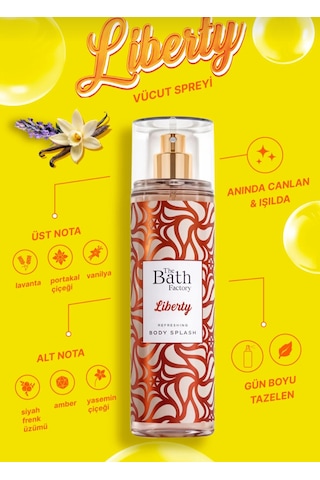 The Bath Factory Lıberty Vücut Parfüm Sprey 200 Ml