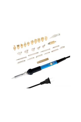 Springsun 60w 200-450 C Ayarlanabilir Isı Sıcaklığı 28 Parça Uçlu Soldering Demir Seti, Anti-statık Tasarım, Hızlı Isınma, Elektronik Tamiri Ve Dıy İçin