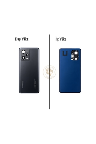 Xiaomi Redmi Note 12 Pro Plus 5g Lensli Gece Siyahı Arka Pil Kapağı Batarya Kapağı Back Cover Çok Renkli