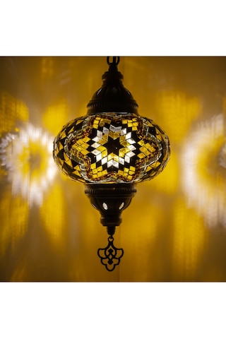 Mozaik Gece Lambası Sevgiliye Özel Tekli Sarkıt Renkli