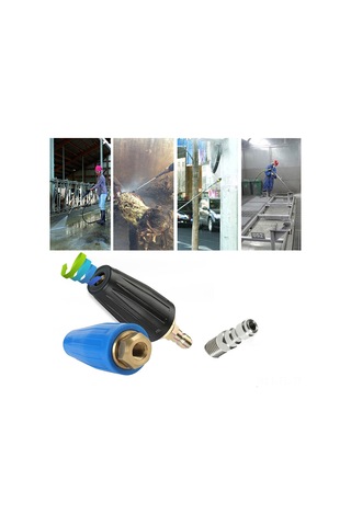 Baskı Yıkayıcı İpuçları Turbo Memesi 4000psi Maks Dönme Baskı Yıkayıcı Memesi 1/4'' Hızlı Bağlantı İle Reklam Kabuğunu Pasından Kaldırmak İçin