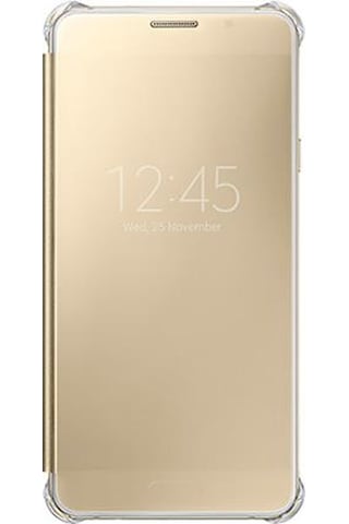 Galaxy A7 2016 A710f İle Uyumlu Clear View Cover Altın Ef-za710cfegww Gold