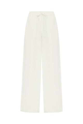 Peony - Peonyofficiall Yazlık Rahat Pantolon Crema