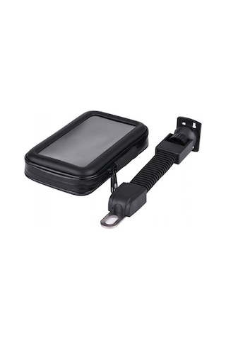 Carub Motosiklet Telefon Tutucu Deri Fermuarlı 18x10 Cm Br5901964