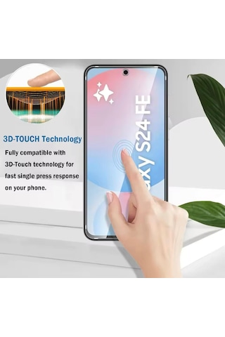 Samsung Uyumlu Galaxy S24 Fe Seramik Erkan Koruyucu Kırılmaz Cam Esnek