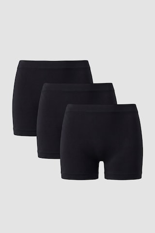 Arma Yıldız Kadın Dikişsiz Seamless Boxer 3'lü Paket Siyah Siyah-3