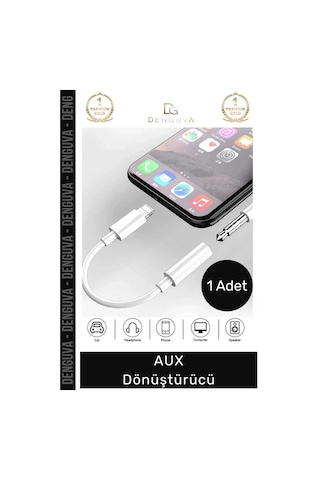 Dönüştürücü Phone 15 14 13 12 11 X 8 7 Plus Xs Max 35mm Stereo Kulaklık Çevirici Aux Dönüştürücü