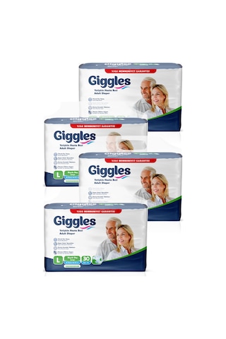 Giggles Yetişkin Bel Bağlamalı Hasta Bezi Large 4 x 30'Lu