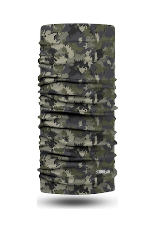 Bobrear Haki Kamuflaj Desenli Çok Amaçlı Buff Bandana Boyunluk Çok Renkli