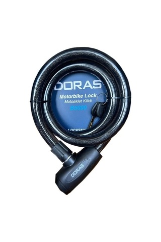 Doras B5000 Anahtarlı Bisiklet / Motorsiklet Kilidi Siyah