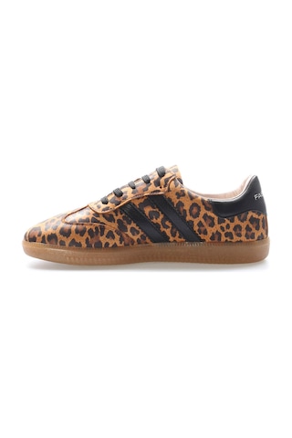 Fast Step Hakiki Deri Kadın Casual Ayakkabı 182za2324 Leopar Kahverengi