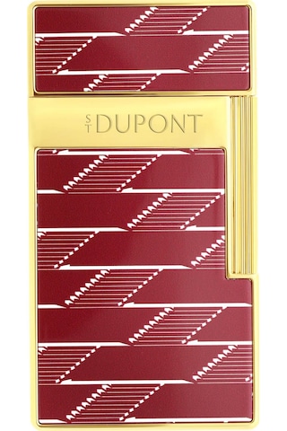 S.t. Dupont Biggy Monogram 1872 Bordo Lake Çakmak 25078 Altın