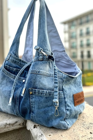 Salya Store Yeni Jean Köpek Taşıma Çantası Küçük Irklar