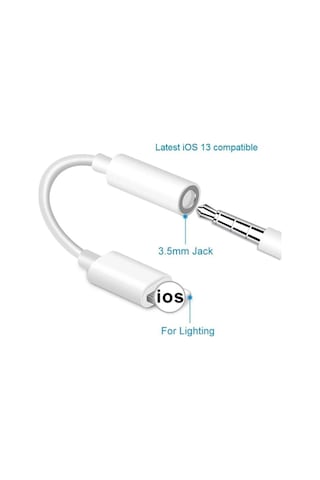 Ringke Apple iPhone Uyumlu Kablolu Kulaklık Çevirici Adaptör Lightning To Head