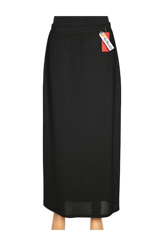 Hesna Kadın Buğra İki Parça Astarlı Çan Kesim Siyah Kalem Etek Siyah