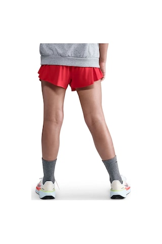 Nike Pro Dri Fit Older Kids' Girls' 2in1 Shorts Kız Çocuk Taytlı Koşu Şortu Kırmızı Kırmızı