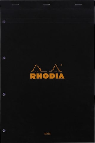 Rhodia 210 318Mm A4 Seyes Bloknot Siyah Kapak Defter Ra201009
