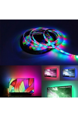 Electroon Bluetooth Kumandalı Tv Arkası Rgb Usb Şerit Led 5metre 5 METRE