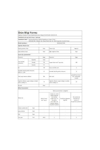 Samsung RB50DG601EWW Kombi No Frost Buzdolabı