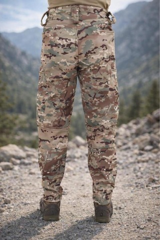 Sıngle Sword Suya Ve Rüzgara Dayanıklı Çok Cepli Softshell Pantolon - Multicam Kamuflaj, S Beden Multicam - 611415699 Multicam