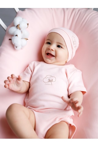 Civil Baby Bebek Organik Çıtçıtlı Badi 0-18 Ay Pembe 14330R022SS1-2 Pembe