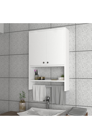 Dekorister Vira Banyo Dolabı Beyaz Çok Renkli