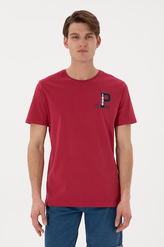 U.S. Polo Assn. Erkek Regular Fit Bisiklet Yaka Vişne Tişört 50306897-VR223