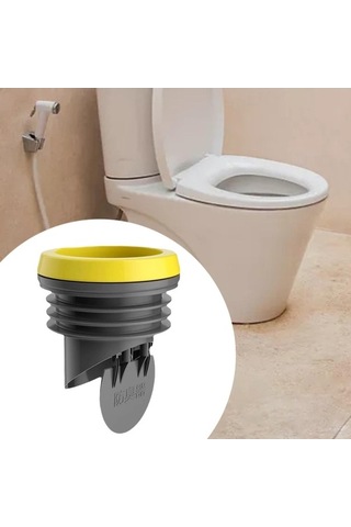 Pazly Suntek Tuvalet Flanş Conta Halkası Evrensel Gri Koku Önleme Gri