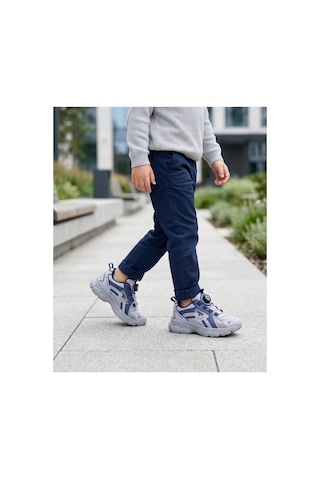 Toom Tom Walkıng Unisex Otomatik Bağcıklı Spor Ayakkabı 36-39 Numara Hafif Kaymaz Taban Gri - Lacivert