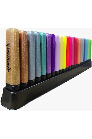 Penmark Masaüstü Stantlı 24 Adet Fosforlu Kalem-penmark-6sim-6pastel-6neon-6tropik Diğer