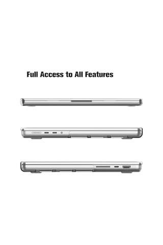 Apple Uyumlu MacBook Pro 2023 14 inç M2 Pro/Max A2779 Kılıf Sert Parlak Üst ve Alt Koruma Kapağı