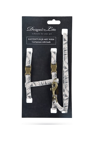 Beeztees Dbl Kedi Göğüs Tasması Ve Gezdirme Kayışı, 130cm, Bej, 27-45cm