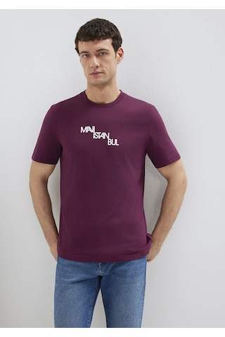 Mavi - İstanbul Baskılı Mor Tişört 0612274-70670 Mor