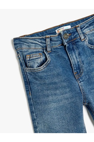 Koton Dar Paça İndigo Erkek Çocuk Jean Pantolon 5wkb40026td Indigo