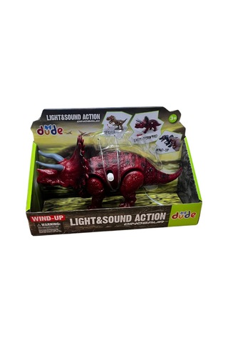 Sh40652 Kurmalı Işıklı Sesli Yürüyen Dinozor -zrv