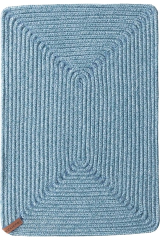 Cesta El Yapımı Örgü Turkuaz Dikdörtgen Amerikan Servis 32x45 400 Turkuaz