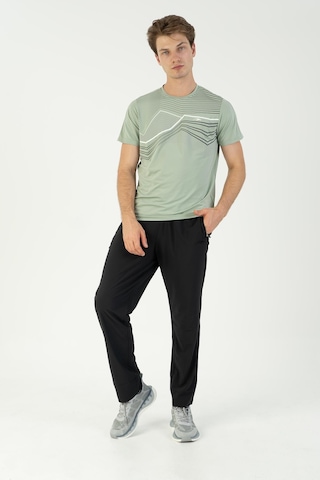 Maraton Regular Erkek Bisiklet Yaka Açık Yeşil- T-shirt Açık Yeşil-